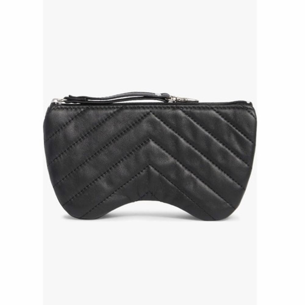 Mundi Small Leather Goods Quilted Eyeglasses Case